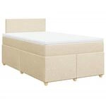 vidaXL Boxspringbett, Doppelbett mit LED Matratze Matratzenauflage, Bettgestell...