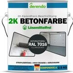 derendo 2K Lack Epoxidharz Bodenbeschichtung anthrazit grau RAL 7016 Betonfarbe f&uuml;r