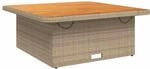 vidaXL Gartentisch, Outdoor Tisch mit Verstellbarer Tischplatte, Couchtisch mit