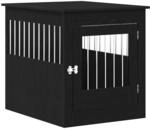 vidaXL Hundebox M&ouml;bel Schwarze Eiche 64,5x80x71 cm Holzwerkstoff