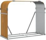 vidaXL Kaminholzunterstand, Kaminholzregal mit viel Stauraum, Feuerfest