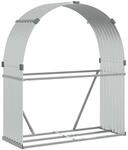 vidaXL Kaminholzunterstand, Kaminholzregal mit viel Stauraum, Feuerfest