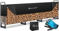 KESSER&reg; Kaminholzregal Metall 390x36x117cm Brennholzregal au&szlig;en Stahlrahmen +