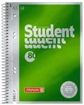 BRUNNEN Collegeblock Premium Student | A5, unliniert, 80 Blatt, gr&uuml;n