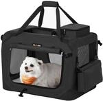 Feandrea Hundebox faltbar, Transportbox Hund, M, Hundetasche, Oxford-Gewebe,
