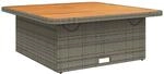 vidaXL Gartentisch, Outdoor Tisch mit Verstellbarer Tischplatte, Couchtisch mit