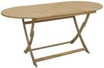 vidaXL Gartentisch, Outdoor Tisch mit Klappdesign, Esstisch f&uuml;r Garten...