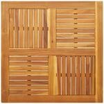 vidaXL Tischplatte 90x90x2,2 cm Quadratisch Massivholz Akazie, Holz Tischplatte,
