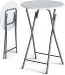 Casaria&reg; Stehtisch Klappbar 110cm Hoch Rund &Oslash; 60cm Outdoor Holz Stabil Garten