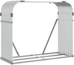 vidaXL Kaminholzunterstand, Kaminholzregal mit viel Stauraum, Feuerfest