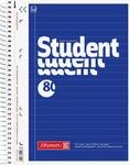 BRUNNEN Collegeblock Student | A5, Lineatur 4, 80 Blatt, blau