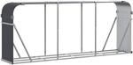 vidaXL Holzkorb Anthrazit 234x45x100 cm Verzinkter Stahl