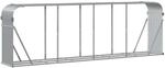 vidaXL Holzkorb Hellgrau 300 x 45 x 100 cm Verzinkter Stahl