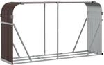 vidaXL Kaminholzunterstand Braun 180x45x100 cm Verzinkter Stahl