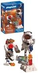 PLAYMOBIL Space ESA Astronaut mit Roboter | Mit Mars-Crawler, Analyse-Station & 3