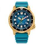 Citizen Herren Analog Quarz Uhr mit PU Armband BN0162-02X, Gold, Modern