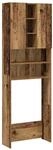 vidaXL Waschmaschinenschrank Altholz-Optik 64x25,5x190 cm, Waschmaschinenregal,