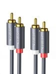 UGREEN Cinch Kabel 2M Stereo Audio Kabel auf 2RCA f&uuml;r Verst&auml;rker, Heimkino,