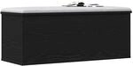 vidaXL Aufbewahrungsbox Schwarz Eichen-Optik 90 x 35 x 35 cm, Wohzimmer...