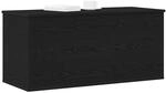 vidaXL Aufbewahrungsbox Schwarz Eichen-Optik 100 x 42 x 46 cm, Wohzimmer...