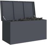 vidaXL Gartenlagerkissenbox Verzinkter Stahl 100 x 50,5 x 50 cm 220 L