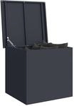 vidaXL Gartenlagerkissenbox Verzinkter Stahl 55 x 50,5 x 50 cm 117 L