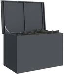 vidaXL Gartenlagerkissenbox Verzinkter Stahl 80 x 50,5 x 50 cm 175 L