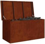 vidaXL Gartenlagerkissenbox Verzinkter Stahl 100 x 50,5 x 50 cm 220 L