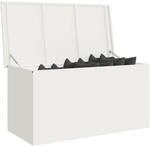 vidaXL Gartenlagerkissenbox Verzinkter Stahl 100 x 50,5 x 50 cm 220 L