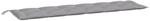 vidaXL Gartenbank-Auflage Grau 200x50x7 cm Oxford-Gewebe
