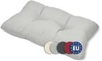 Beautissu Lounge Kissen Outdoor 50x40 cm Hellgrau &ndash; Bequemes R&uuml;ckenkissen
