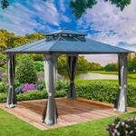 BRAST&reg; Pavillon Aluminium Pagode 4x4m | viele Modelle & Farben | inkl....