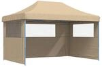 vidaXL Partyzelt, Gartenzelt Faltbar Pop-Up, Faltpavillon mit 3 Seitenteilen,