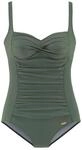 Lascana Damen Badeanzug Raffung, Softcups, Verstellbare Tr&auml;ger