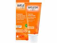 WELEDA Bio Express Handcreme Sanddorn - Naturkosmetik Handpflege Creme für trockene