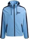 Camp David Herren Softshelljacke mit abtrennbarer Logo-Kapuze Electric Sky, M