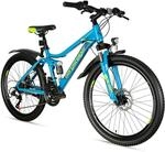Bergsteiger Broome 24/26 Zoll Kinderfahrrad Mountainbike Fully MTB 21 Gang | Mit
