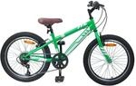 vidaXL Mountainbike 20 Zoll 6-Speed f&uuml;r 5-8 Jahre alt Gr&uuml;n, Verstellbare