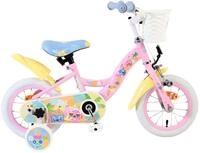 Volare Disney Stitch pinkes Fahrrad 12" | 3&ndash;5 Jahre | Hand- & R&uuml;cktrittbremse,