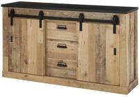 Sideboard in Used Wood hell und anthrazit Kommode 162 x 91 cm, Stove