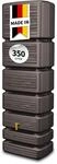 4rain Slim Wood Decor Regentonne 350 Liter Darkwood - Wandtank, Wassertank,