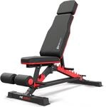 Hop-Sport Hantelbank Klappbar, Trainingsbank f&uuml;r Home Gym, 10-Fach verstellbare