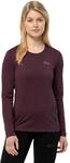 Jack Wolfskin Damen Sky Thermal L/S Wander-Shirt, Amaranth, M EU