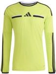adidas Herren Referee 26 Jersey Long Sleeve Shirt, Team semi sol Yellow/Black, XL