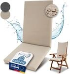 Beautissu Premium Hochlehner Auflage 100% Wasserdicht 120x50cm &ndash; UV-best&auml;ndig