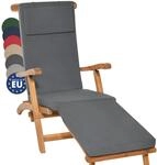 Beautissu Luxus Deckchair Auflage Sonnenliege 175x45x5cm LoftLux DC &ndash; Bezug
