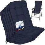 Beautissu 6er Set Hochlehner Auflagen 120x50x8cm - Sitzpolster Set f&uuml;r...