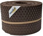 zaun|zu&reg; Rattan 10x Einzelstreifen 2,55 Meter x 19cm | Sichtschutzstreifen PE f&uuml;r