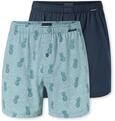 Schiesser Herren 2 Pack Boxershorts Baumwolle Jersey weich Multipack -...