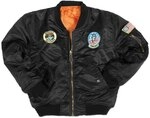 Mil-Tec&reg; Kinder Fliegerjacke MA1&reg; mit Abzeichen &bull; Gef&uuml;tterte Bomberjacke Jungen